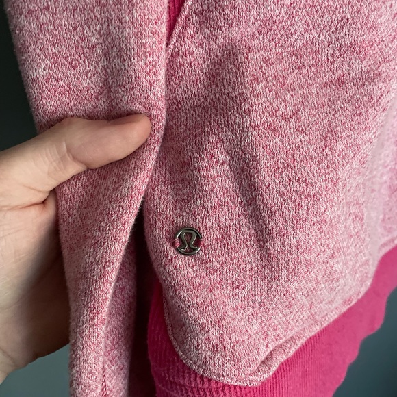 Lululemon On The Daily Hoodie Jacket Size 6 Heathered Jewelled Magenta - Picture 5 of 5